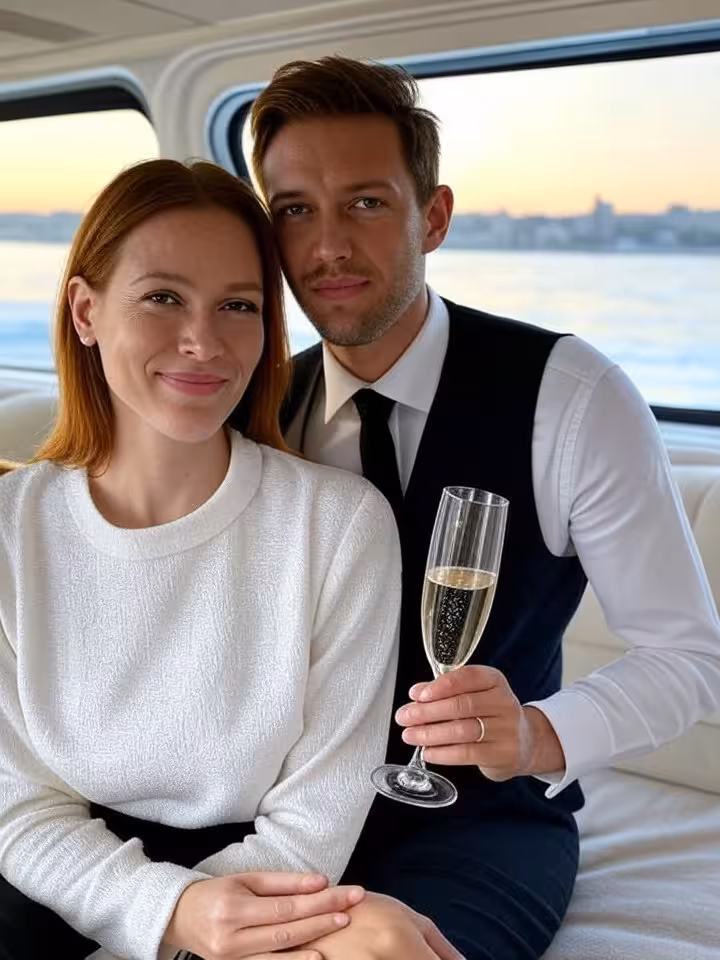 Intérieur de yacht de luxe amarré au port de Cannes