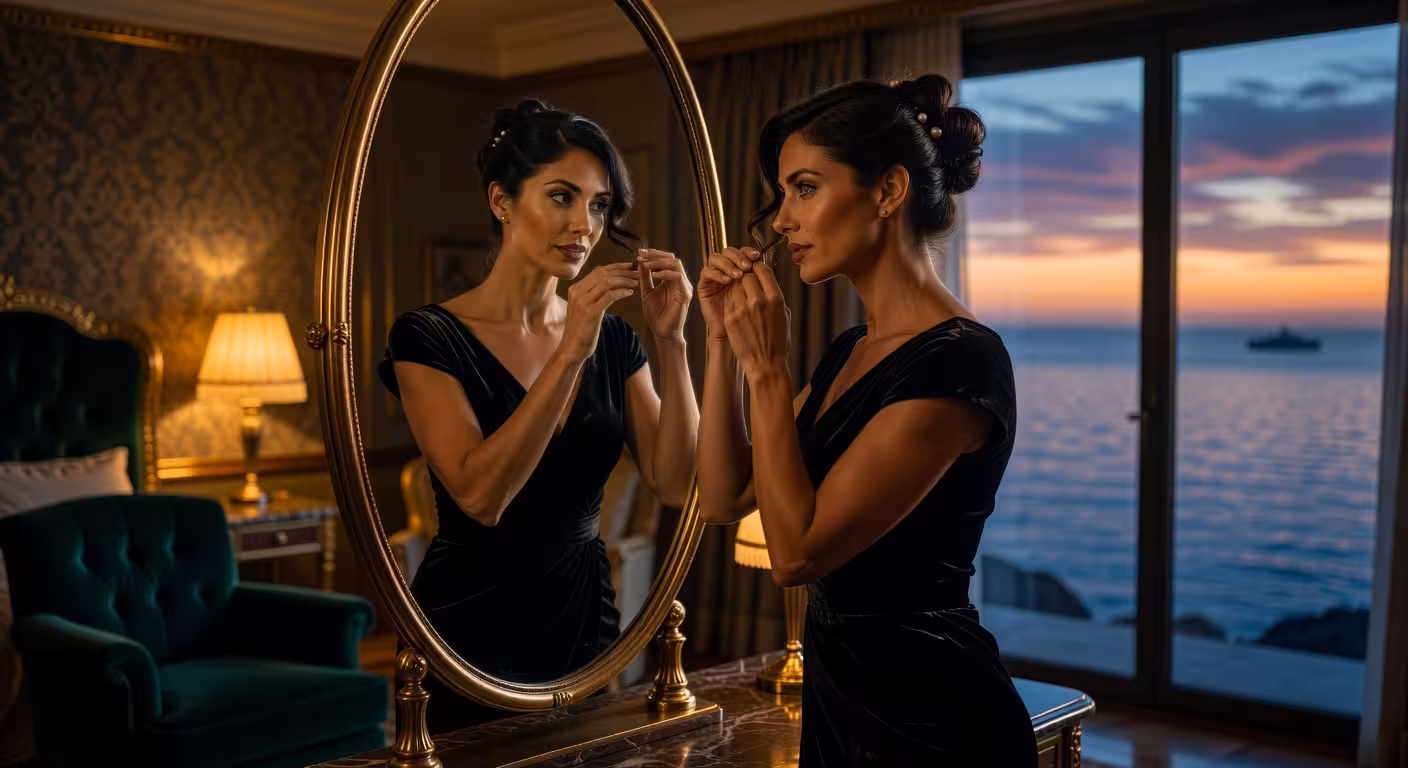 Préparation élégante avant une soirée à Saint-Tropez